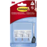 3M 17067CLR. Produktfarbe: Transparent, Metall Inhalt: 3 St.