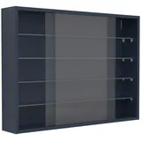 VCM Mid.you Hängevitrine Drivalo Anthrazit, Glas 4 Fächer, 75x55x12 cm hängend Wohnzimmer, Wohnwände, Vitrinenschränke