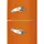 Smeg FAB32LOR6 Retro-Kühl-Gefrierkombination (331 l, 1968 mm hoch, Orange)