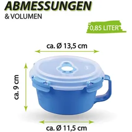 bc-agentur Frischhaltedose 850 ml blau