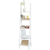 SoBuy SoBuy, Leiterregal Weiß, 44x180x39 cm, Wohnzimmer,, -