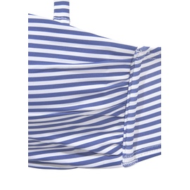 s.Oliver Bügel-Bandeau-Bikini, Damen hellblau-weiß, Gr.32 Cup A,