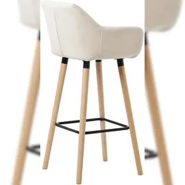 CLP 2er Set Barhocker Grant Stoff beige