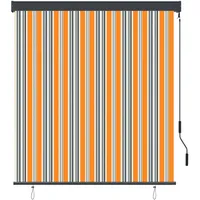 VidaXL Außenrollo 140x250 cm Gelb und Blau