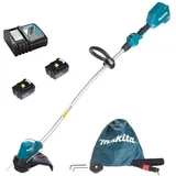 Makita Gartenmaschinen - 18v Akku-rasentrimmer, 2x Li-ion Lxt 3,0 Ah, Ladegerät Dur189rfe