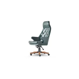 aea Chefsessel Chesterfield Modern Leder Grün
