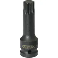 KS Tools 1/2" Kraft-Bit-Stecknuss Vielzahn, lang, M14