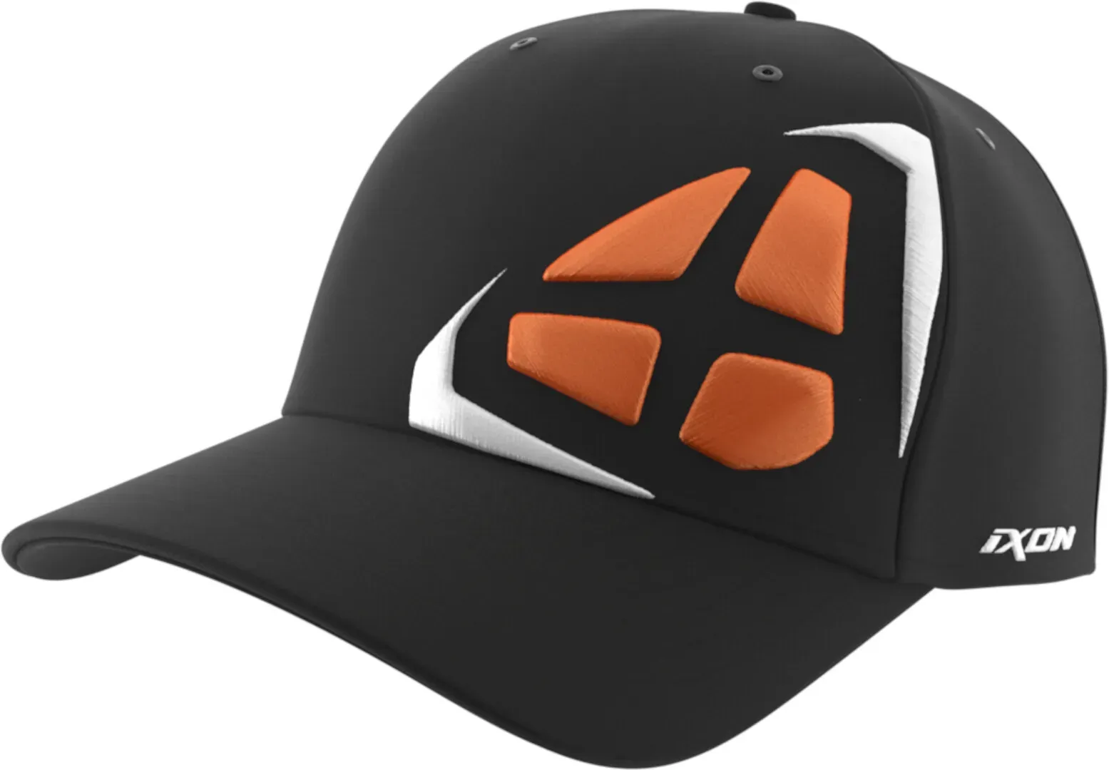 Ixon Mate Round Snapback Pet, zwart-oranje, Eén maat Voorman