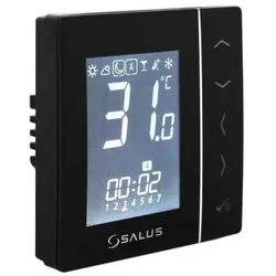 SALUS VS30B programmierbarer Thermostat | 230V | Schwarz