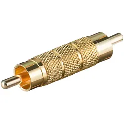 Cinch Adapter Cinchstecker - Cinchstecker vergoldet