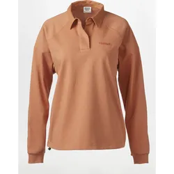 Marmot Wm's Mountain Works Rugby Pullover sunburn (20497) S