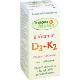 INNOVAVITAL GMBH innovamulsin Vitamin D3+K2 Emulsion 10 ml
