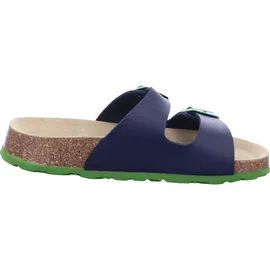 superfit Fussbettpantoffel Blau/Grün 39 EU