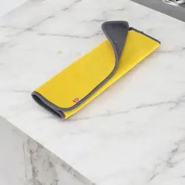 Wellhome Well Home Shell-Mikrofasertuch, 45 x 40 cm, Gelb