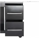 All'Grill Schubladen-System 49,5 x 28,5 x 48 cm rostfrei schwarz