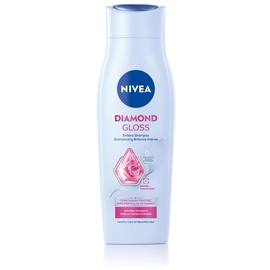 NIVEA Diamond Gloss Shampoo, pflegendes Haarshampoo mit Diamantpartikeln und Rosenöl, intensives Pflegeshampoo für natürlich schönes, glänzendes Haar (250 ml)