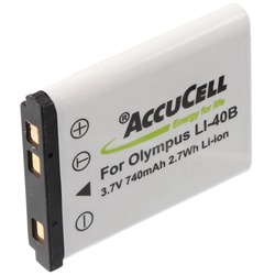 AccuCell MEDION MD86497 Akku passend für MD 86497, MEDION MD86121 ersetzt NP-4 Akku 740 mAh (3,7 V)