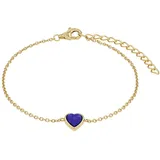 Amor Armband mit Herz-Motiv Blau 20cm