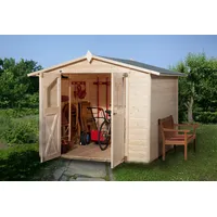 Weka Gartenhaus 316, Größe 4", beige