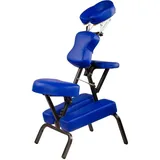 MOVIT Massagesessel Movit® Klappbarer Massagestuhl/Tattoo Stuhl, inkl. Tasche, belastbar bis 200 kg, Farbwahl, schadstoffgeprüft blau