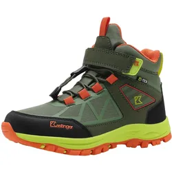 Wanderschuh KASTINGER "KARLSPITZ MID EV KTX", Gr. 29, grün (olive, flame), sportlich, Schuhe, Wasserdicht, Reflektierend