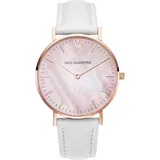 Paul Valentine Damen Armbanduhr ROSE GOLD PINK SEASHELL WHITE 36 MM PV36616