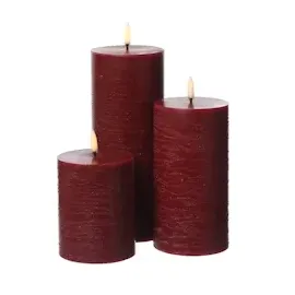 uYuni LED Kerze PIA 20 cm rot