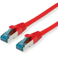 VALUE Patchkabel Kat.6A (Class EA) S/FTP (PiMF), LSOH, rot, 0,15 m