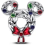 PANDORA Disney Micky Maus Adventkranz Charm aus Sterling Silber, Kompatibel Moments Armbänder, 793531C01