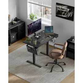 Songmics Höhenverstellbarer Schreibtisch elektrisch 60 x 120 x (72-120) cm