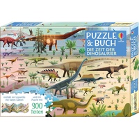 Usborne Verlag Puzzle Puzzle & Buch: Die Zeit der Dinosaurier, Puzzleteile