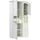 hom'in Vitrine CAMRON 110 x 43 x 209 cm Grau/Weiß