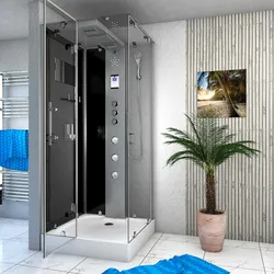 Dampfdusche Duschtempel Sauna Dusche Duschkabine D38-23L3 100x100 cm ohne 2K Scheiben Versiegelung