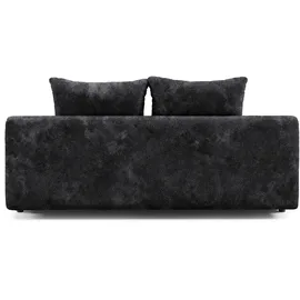 werk2 Schlafsofa WERK2 "Biggi komfortabel & elegant, Schlaffunktion, Bettkasten, Breite 206 cm", grau (anthrazit), B:206cm H:88cm T:91cm, 100% Polyester, Sofas, Schlafsofa, inkl. losen Kissen, Bouclé APHRODITE, Anthrazit