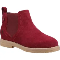 Hush Puppies - Mädchen Stiefeletten "Mini Maddy", Wildleder FS9227 (30,5 EU) (Burgunderrot) - Rot - 30,5