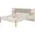 Home Affaire Bett HOME AFFAIRE "Belfort Bettanlage, mit gepolstertem Kopfteil, weicher Cordstoff", grau (hellgrau, hellgrau, artisan eiche), B:268cm H:115cm L:208,5cm, 92%PES, 8%NY, Betten, Bett, Liegefläche 160x200cm, FSC-zertifizierter Holzwerkstoff