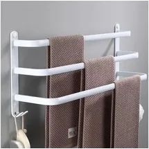 luxuskollektion Handtuchstange ohne Bohren Weiß 80CM