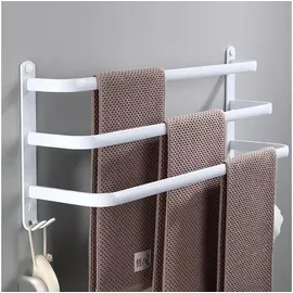 luxuskollektion Handtuchstange ohne Bohren Weiß 80CM