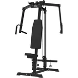 Bad Company Butterfly Trainer schwarz I Fitnessgeräte für Zuhause Muskelaufbau Brust kompatibel mit Hantelscheiben 30 mm und 50 mm I Brusttrainer Fitness Kraftstation für Zuhause I BCA-144/B