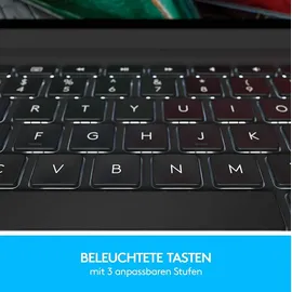 Logitech Slim Folio Pro Tastatur und Schutzhülle für iPad Pro 11" schwarz