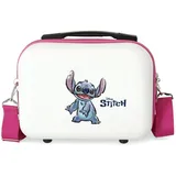 Disney Adorable Stitch Kulturbeutel, anpassbar, weiß, 29 x 21 x 15 cm, starres ABS, 9,14 l, 0,6 kg