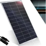 KESSER Solarmodul, (1-St), Solarpanel Monokristallin 18V Photovoltaik Solaranlage PV Anlage schwarz