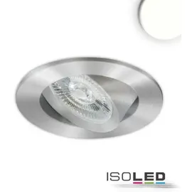 ISOLED Slim68 MiniAMP 1er rund Alu gebürstet 8W 24V DC neutralweiß dimmbar