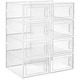 Hansiro Schuhbox, Weiß, Kunststoff, 23x33.3 cm, Garderobe, Schuhaufbewahrung, Schuhregale