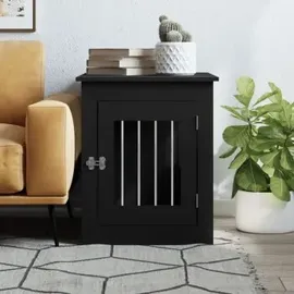 vidaXL Hundekäfig im Möbelstil 55 x 75 x 65 cm Schwarz