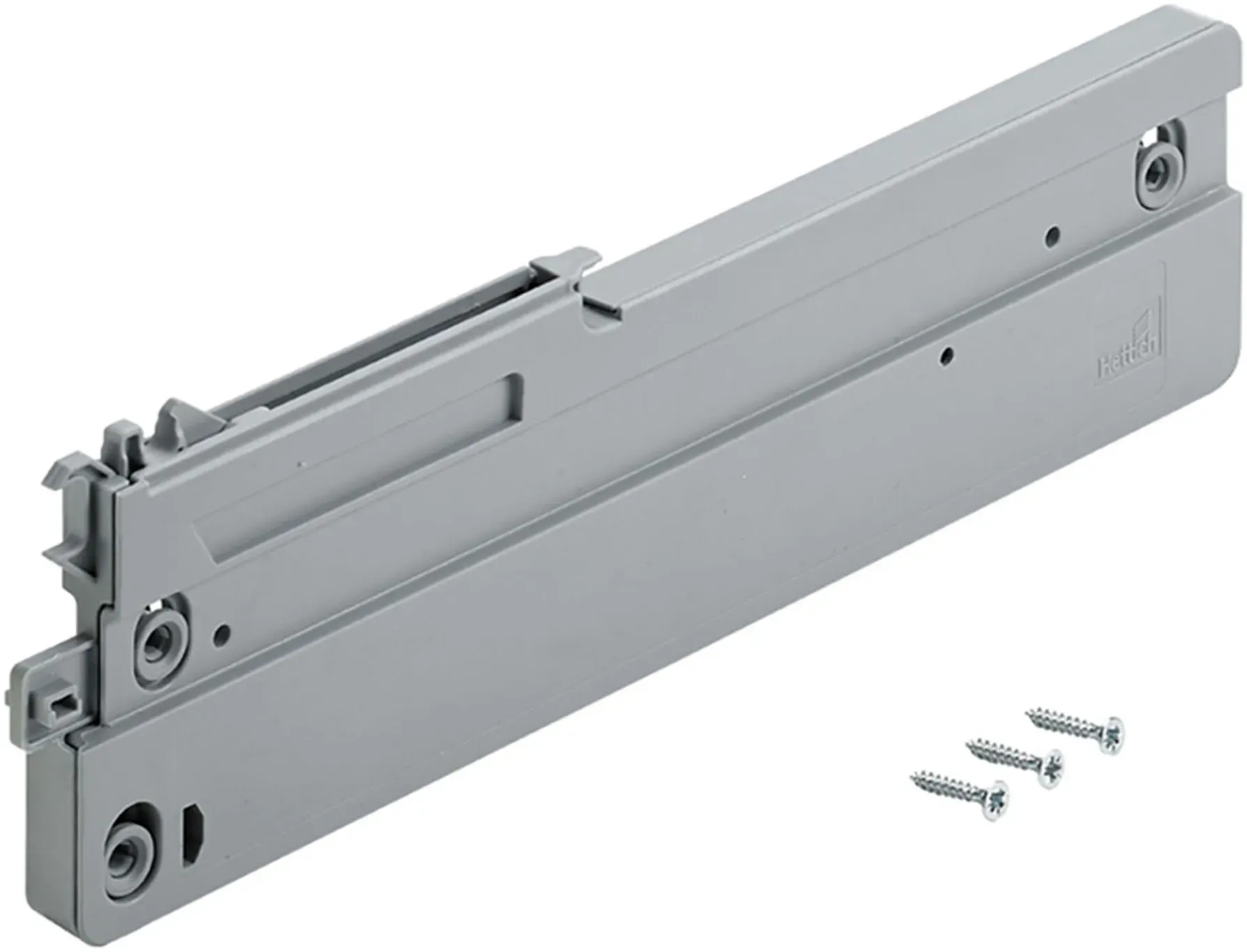 Türdämpfer FORTE, grau, B:28,9cm H:1,5cm T:10,6cm, Kunststoff, Türdämpfer, Türstopper Set, Dämpfung, robustes Material, einfache Montage