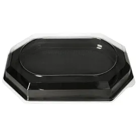 Papstar Starpak 10 Deckel für Servierplatten, PET 6,3 cm x 45 cm x 31,5 cm transparent