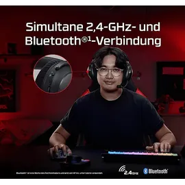 Kingston HYPERX Cloud Alpha 2 Wireless, Over-ear Gaming Headset Bluetooth Schwarz