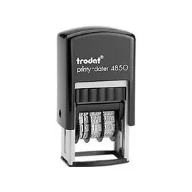 Trodat Datumstempel Printy-Dater 4850/L Kunststoff Blau-Rot 1 St.