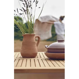 Tikamoon Gartentisch 150 x 74 x 90 cm Braun/Weiß